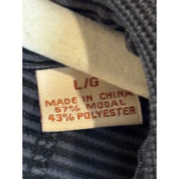 Tommy Bahama Polo Shirt Mens sz L Black Striped Modal Golf travel country club - Picture 4 of 9